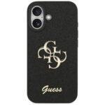Coque Guess Fixed Glitter Big 4G pour iPhone 17 - Black – Image 2