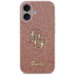 Coque Guess Fixed Glitter Big 4G pour iPhone 17 - Pink – Image 2