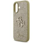Coque Guess Fixed Glitter Big 4G pour iPhone 17 - Gold – Image 5