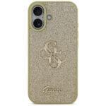 Coque Guess Fixed Glitter Big 4G pour iPhone 17 - Gold – Image 2