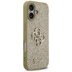 Coque Guess Fixed Glitter Big 4G pour iPhone 17 - Gold – Image 4