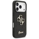 Coque Guess Fixed Glitter Big 4G pour iPhone 17 Pro - Black – Image 4