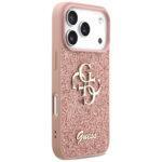 Coque Guess Fixed Glitter Big 4G pour iPhone 17 Pro - Pink – Image 4
