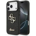 Coque Guess Fixed Glitter Big 4G pour iPhone 17 Pro Max - Black