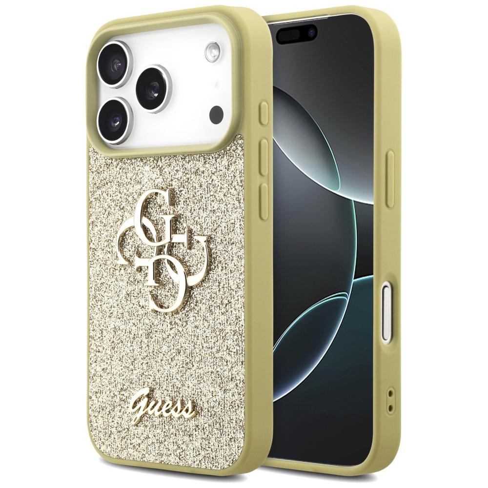 2556055 Coque Guess Fixed Glitter Big 4G pour iPhone 17 Pro Max - Gold – Image 1