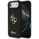 Coque Guess Fixed Glitter Big 4G pour iPhone Air - Black