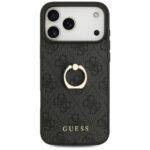 Coque Guess Hardcase 4G Ring Stand avec bague pour iPhone 17 Pro Max - Black – Image 2