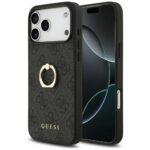 Coque Guess Hardcase 4G Ring Stand avec bague pour iPhone 17 Pro Max - Black
