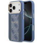 Coque Guess Hardcase 4G Stripe MagSafe pour iPhone 17 Pro - Blue