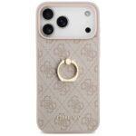 Coque Guess Hardcase 4G Ring Stand avec bague pour iPhone 17 Pro Max - Brown – Image 2