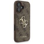 Coque Guess Hardcase 4G Classic Logo avec dragonne de perles pour iPhone 16 - Brown – Image 4