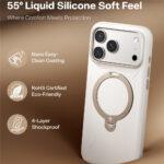 Coque Torras QPRO Silicone Series pour iPhone 17 Pro Max - White – Image 3