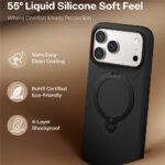 Coque Torras QPRO Silicone Series pour iPhone 17 Pro - Black – Image 4