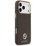 Coque Guess Grained Strass Logo MagSafe pour iPhone 17 Pro Max - Brown – Image 3