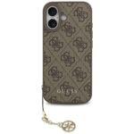 Coque Guess Hardcase 4G Charm Cradle MagSafe pour iPhone 17 - Brown