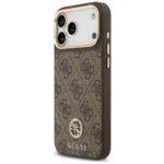 Coque Guess Hardcase 4G Strass Logo MagSafe pour iPhone 17 Pro Max - Brown – Image 4