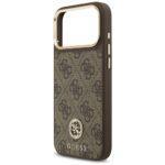 Coque Guess Hardcase 4G Strass Logo MagSafe pour iPhone 17 Pro Max - Brown – Image 5