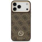 Coque Guess Hardcase 4G Strass Logo MagSafe pour iPhone 17 Pro Max - Brown – Image 3