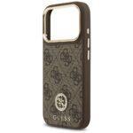 Coque Guess Hardcase 4G Strass Logo MagSafe pour iPhone 17 Pro - Brown – Image 3