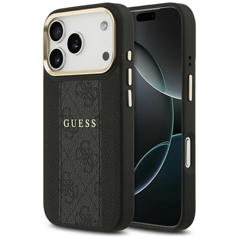2575411 Coque Guess Hardcase 4G Stripe MagSafe pour iPhone 17 Pro - Black – Image 1