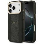Coque Guess Hardcase 4G Stripe MagSafe pour iPhone 17 Pro Max - Black