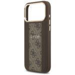 Coque Guess Hardcase 4G Stripe MagSafe pour iPhone 17 Pro - Brown – Image 5