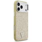 Coque Guess Glitter Triangle Logo MagSafe pour iPhone 17 Pro Max - Gold – Image 3