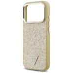 Coque Guess Glitter Triangle Logo MagSafe pour iPhone 17 Pro - Gold – Image 4