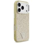 Coque Guess Glitter Triangle Logo MagSafe pour iPhone 17 Pro - Gold – Image 6