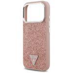 Coque Guess Glitter Triangle Logo MagSafe pour iPhone 17 Pro - Pink – Image 4