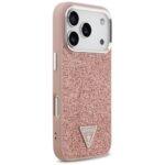 Coque Guess Glitter Triangle Logo MagSafe pour iPhone 17 Pro - Pink – Image 6