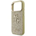 Coque Guess Fixed Glitter Big 4G Metal Frame pour iPhone 17 Pro - Gold – Image 4