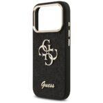 Coque Guess Fixed Glitter Big 4G Metal Frame pour iPhone 17 Pro - Black – Image 6