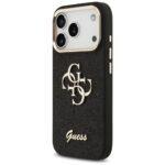 Coque Guess Fixed Glitter Big 4G Metal Frame pour iPhone 17 Pro - Black – Image 4