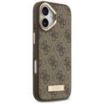 Coque Guess Hardcase 4G Logo Plate MagSafe pour iPhone 17 - Brown – Image 5