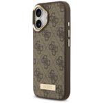 Coque Guess Hardcase 4G Logo Plate MagSafe pour iPhone 17 - Brown – Image 3