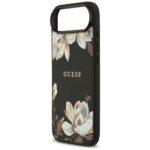 Coque Guess Grained Flowers MagSafe pour iPhone Air - Black – Image 5