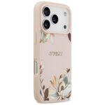 Coque Guess Grained Flowers MagSafe pour iPhone 17 Pro Max - Pink – Image 4