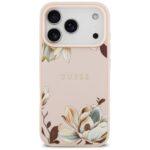 Coque Guess Grained Flowers MagSafe pour iPhone 17 Pro Max - Pink – Image 2