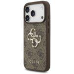 Coque Guess Hardcase 4G Classic Logo avec dragonne de perles pour iPhone 17 Pro - Brown – Image 3
