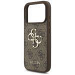 Coque Guess Hardcase 4G Classic Logo avec dragonne de perles pour iPhone 17 Pro - Brown – Image 5