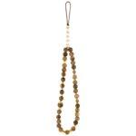 Coque Guess Hardcase 4G Classic Logo avec dragonne de perles pour iPhone 17 Pro - Brown – Image 4