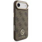Coque Guess 4G Strass Logo MagSafe avec lanière pour iPhone Air - Brown – Image 5