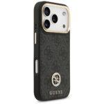 Coque Guess 4G Strass Logo MagSafe avec lanière pour iPhone 17 Pro - Black – Image 2