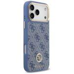 Coque Guess 4G Strass Logo MagSafe avec lanière pour iPhone 17 Pro Max - Blue – Image 3