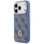 Coque Guess 4G Strass Logo MagSafe avec lanière pour iPhone 17 Pro - Blue – Image 6
