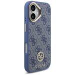Coque Guess 4G Strass Logo MagSafe avec lanière pour iPhone 17 - Blue – Image 2