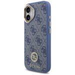 Coque Guess 4G Strass Logo MagSafe avec lanière pour iPhone 17 - Blue – Image 5