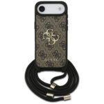 Coque Guess Crossbody Cord 4G Big Logo avec cordon pour iPhone Air - Brown