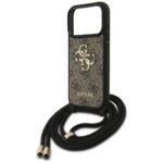 Coque Guess Crossbody Cord 4G Big Logo avec cordon pour iPhone 17 Pro - Brown – Image 3